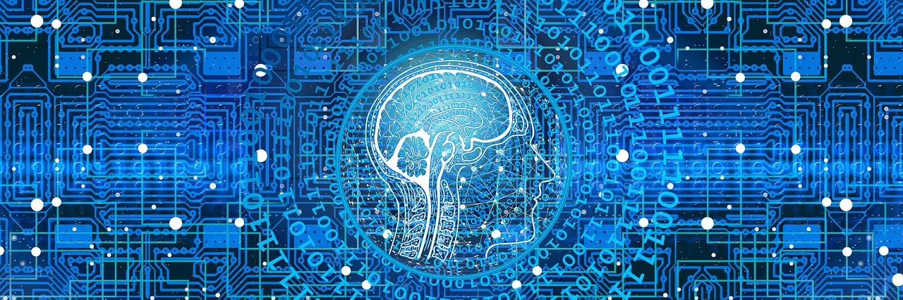 artificial intelligence network programming illustration, Generative AI for Small Businesses